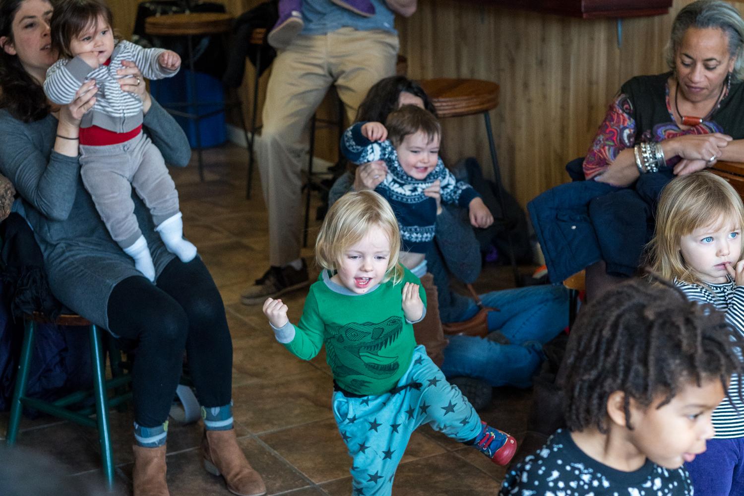 Children dancing at Ready 2 Read Storytime at the Waterhole in Mount Rainier
