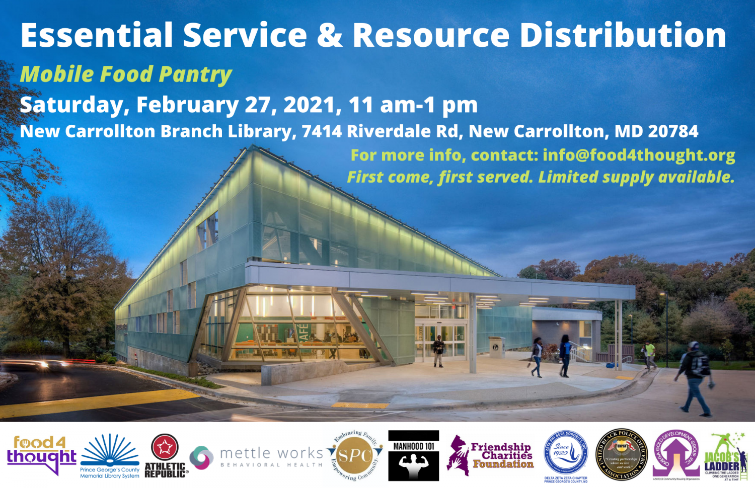 Essential Service & Resource Distribution Event