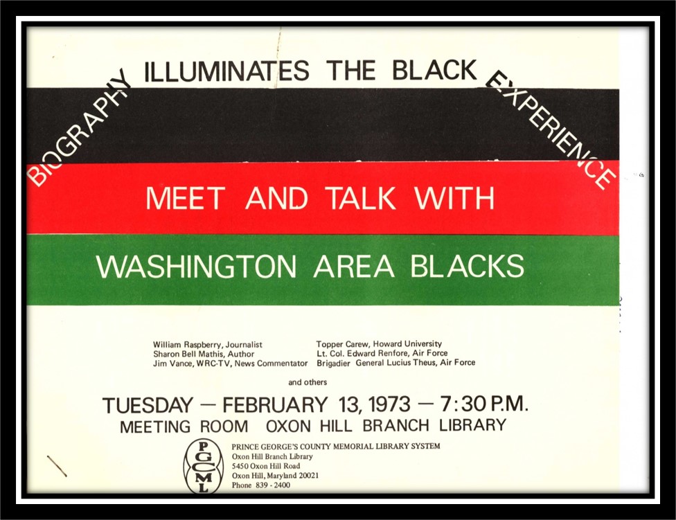 1973 Negro History Week Program Flyer
