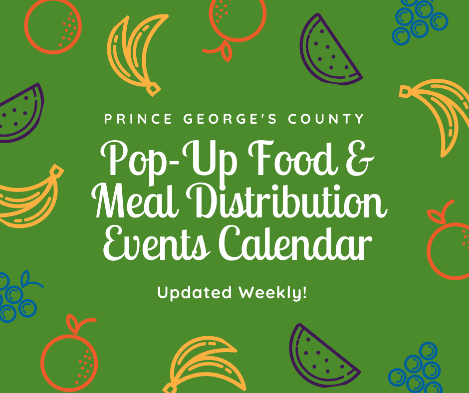 pop-up food and meal distribution events calendar